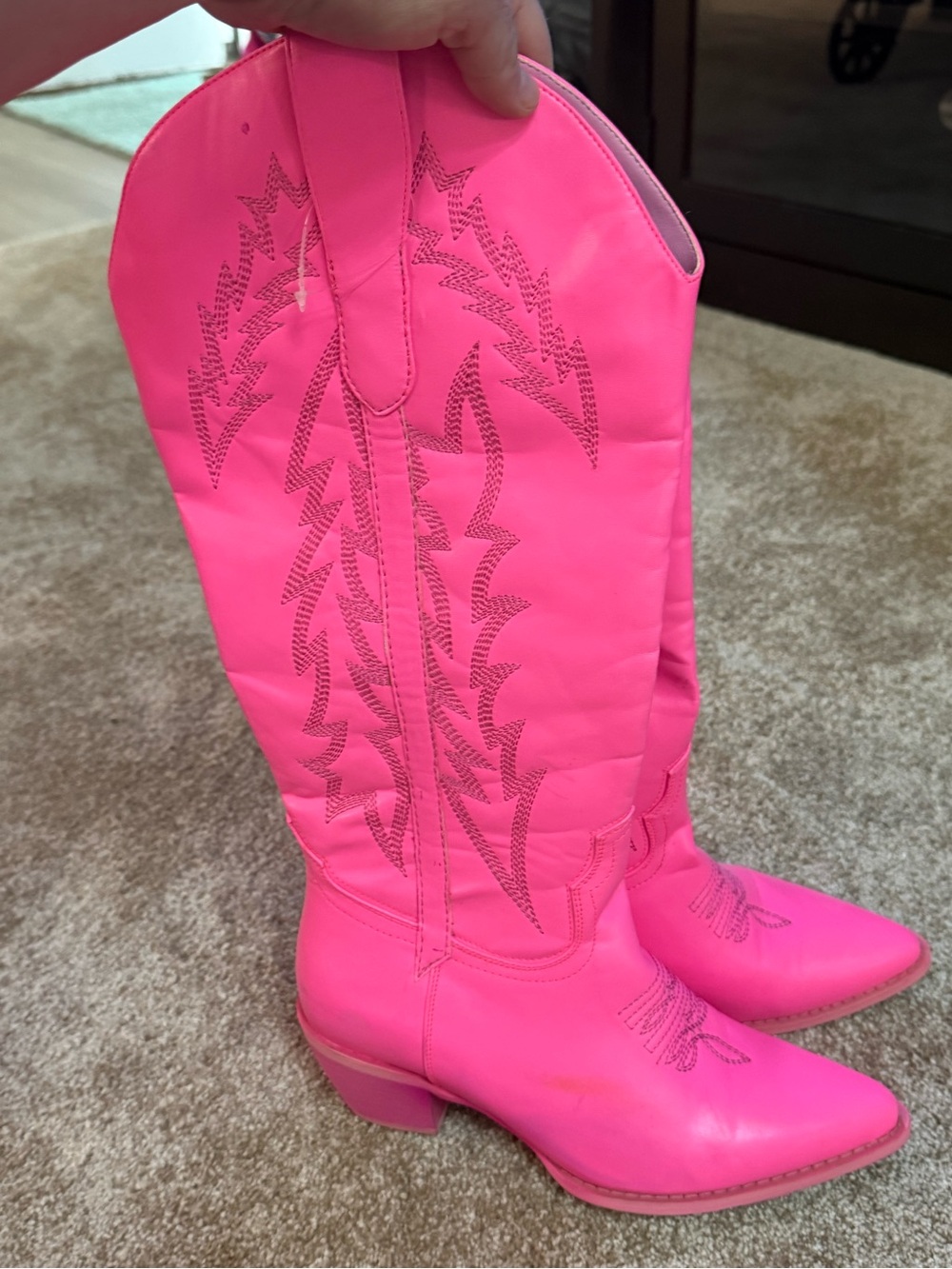 Barbie cowboy boots! Super cute and cozy